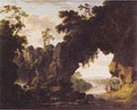 landscape with rocky arch
